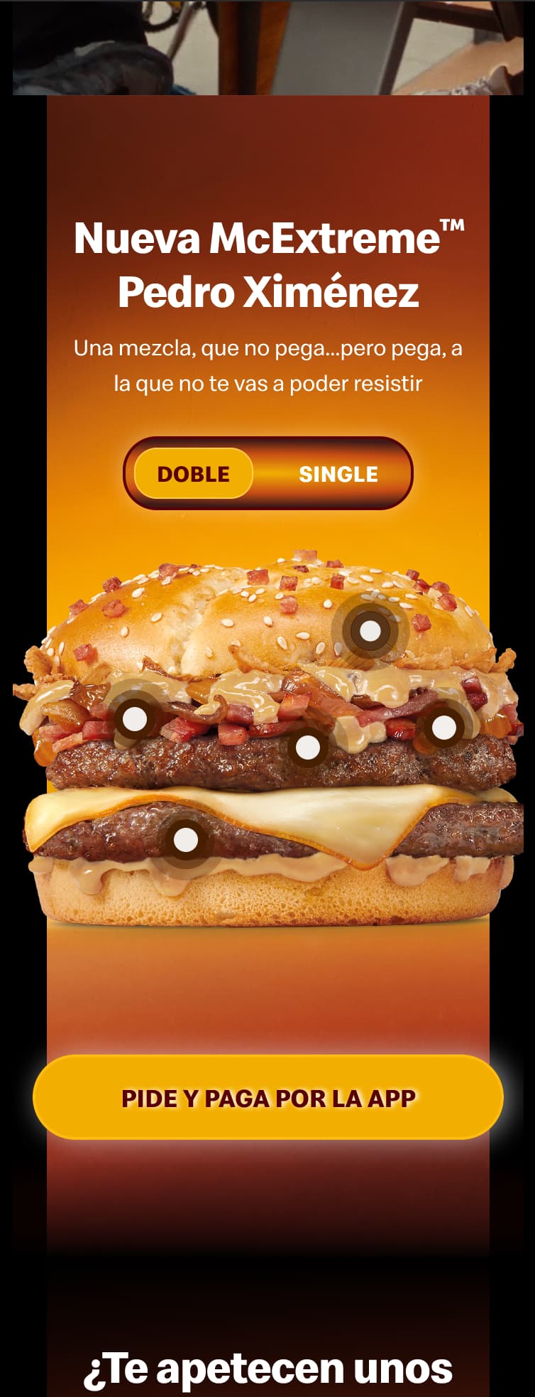 Mobile version of the product switch with its ingredient markers